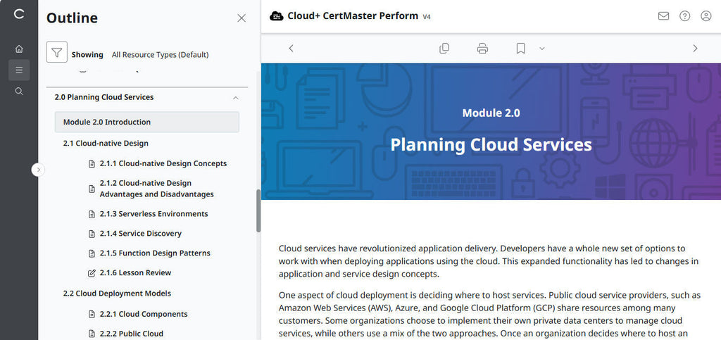 CompTIA Cloud+ CertMaster Perform (CV0-004)