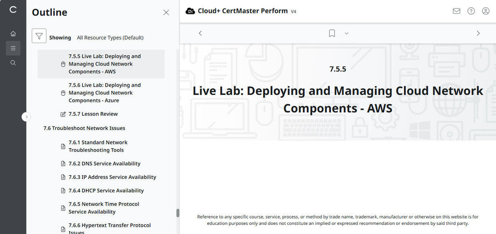 CompTIA Cloud+ CertMaster Perform (CV0-004)